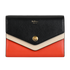 Mulberry Multiflap Medium Wallet, £150, Accessories, Black/Cream/Red, Leather, Front view